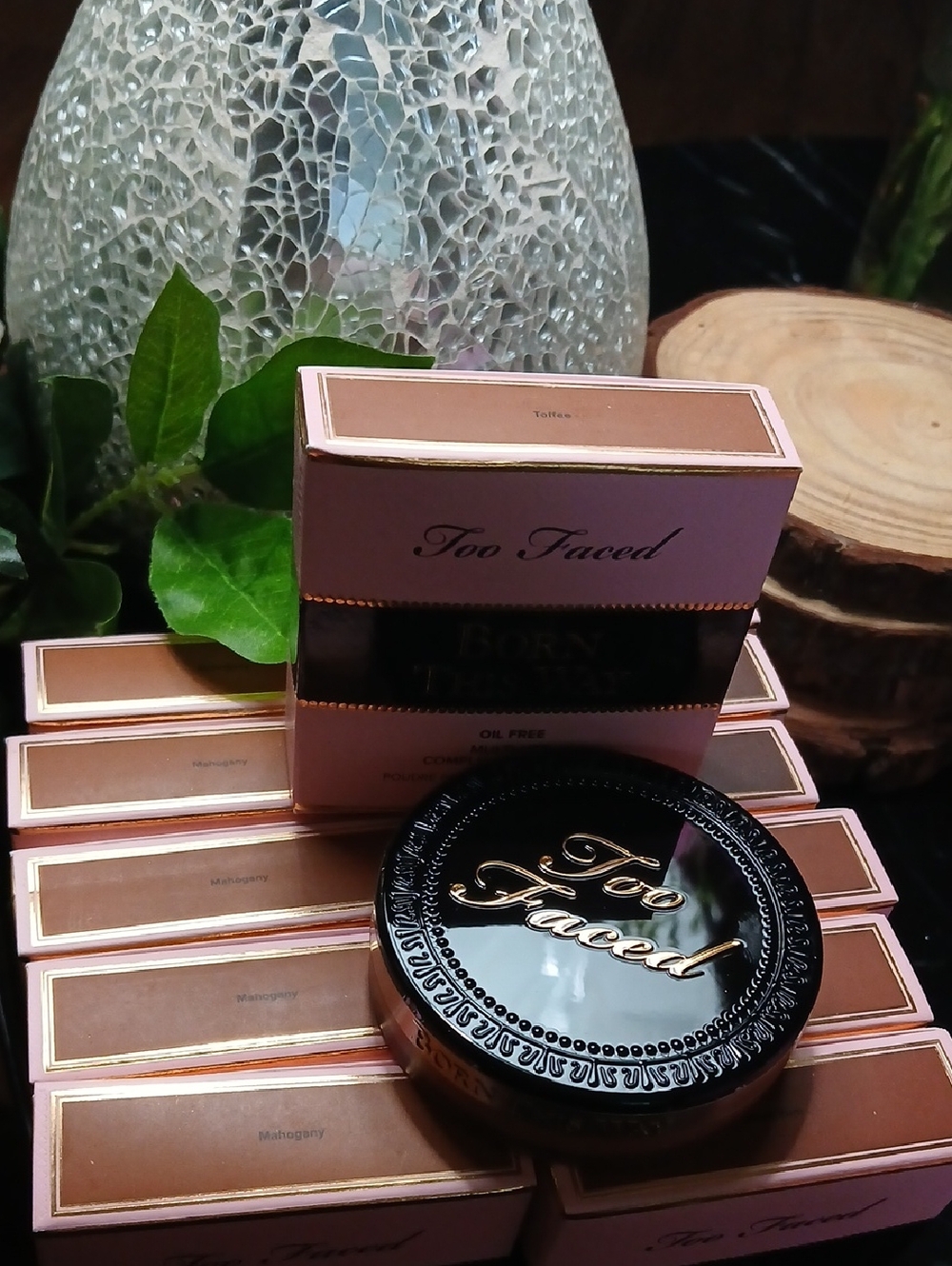 Too Faced Oil Free Multi Use Complexion Powder available mahogany, spiced rum